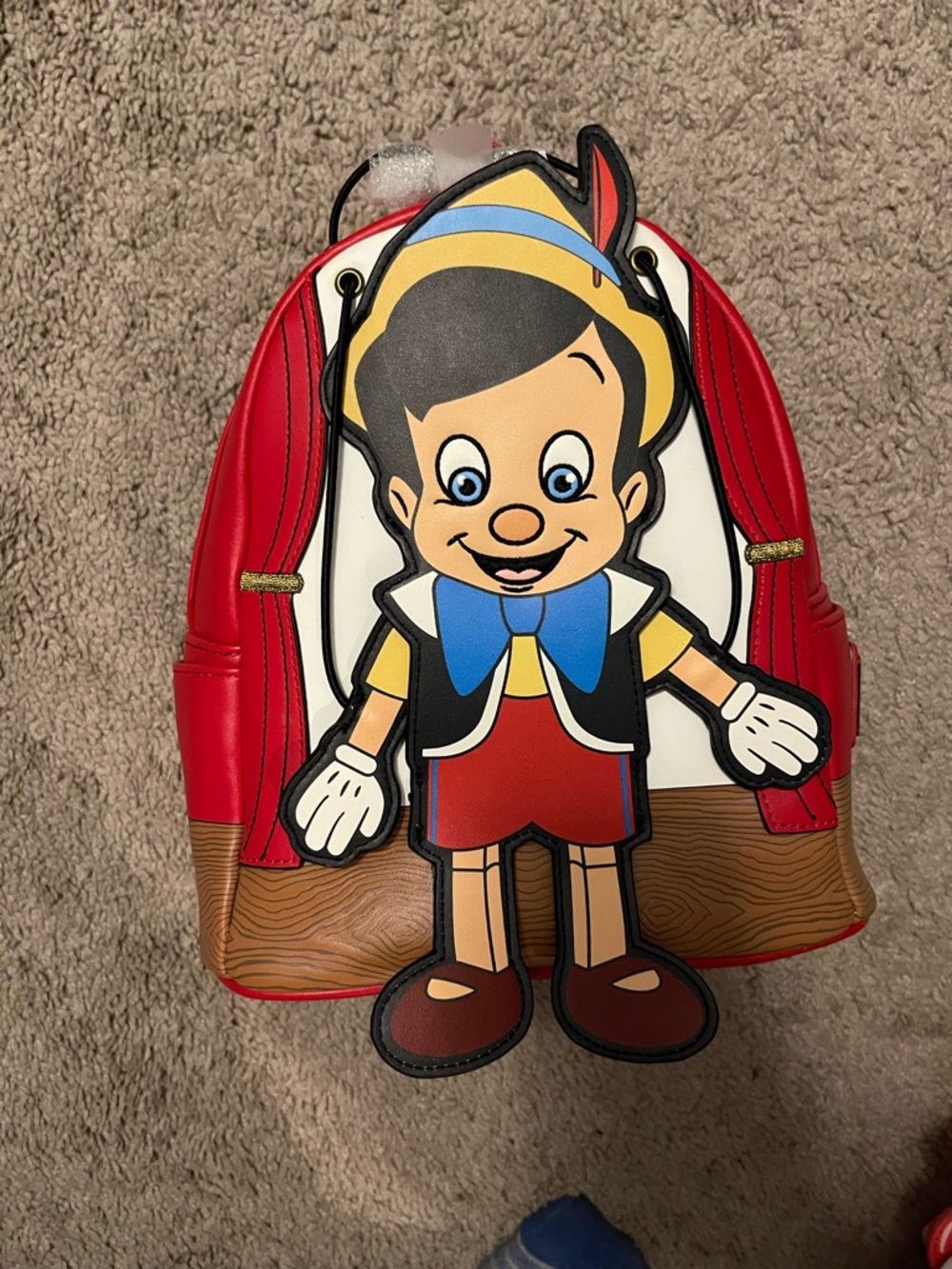 Loungefly Pinocchio Red, Blue & Yellow Mini Backpack